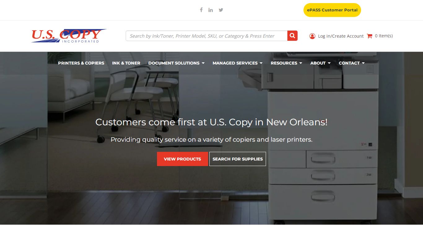 Home | US Copy | Printers & Supplies | MPS | New Orleans